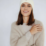 BEANIE MIT LEOHERZCHEN „NIA“