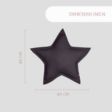 MUSSELIN KISSEN "STERN"