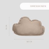 MUSSELIN KISSEN "WOLKE"