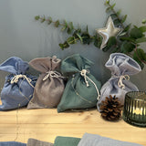 MUSSELIN ADVENTSKALENDER SÄCKCHEN