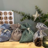 MUSSELIN ADVENTSKALENDER SÄCKCHEN