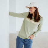 LINDGRÜNES SWEATSHIRT "AMOUR"
