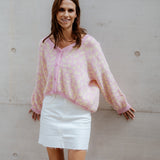 STRICKJACKE "COLOURFUL LEO"