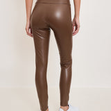 KUNSTLEDERLEGGINGS SCHOKOBRAUN