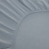 SPANNBETTLAKEN AUS MUSSELIN