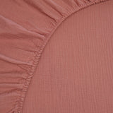 SPANNBETTLAKEN AUS MUSSELIN