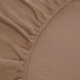 SPANNBETTLAKEN AUS MUSSELIN