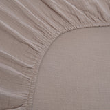 SPANNBETTLAKEN AUS MUSSELIN