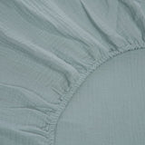 SPANNBETTLAKEN AUS MUSSELIN