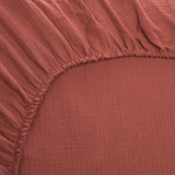 SPANNBETTLAKEN AUS MUSSELIN