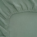 SPANNBETTLAKEN AUS MUSSELIN