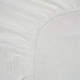 SPANNBETTLAKEN AUS MUSSELIN