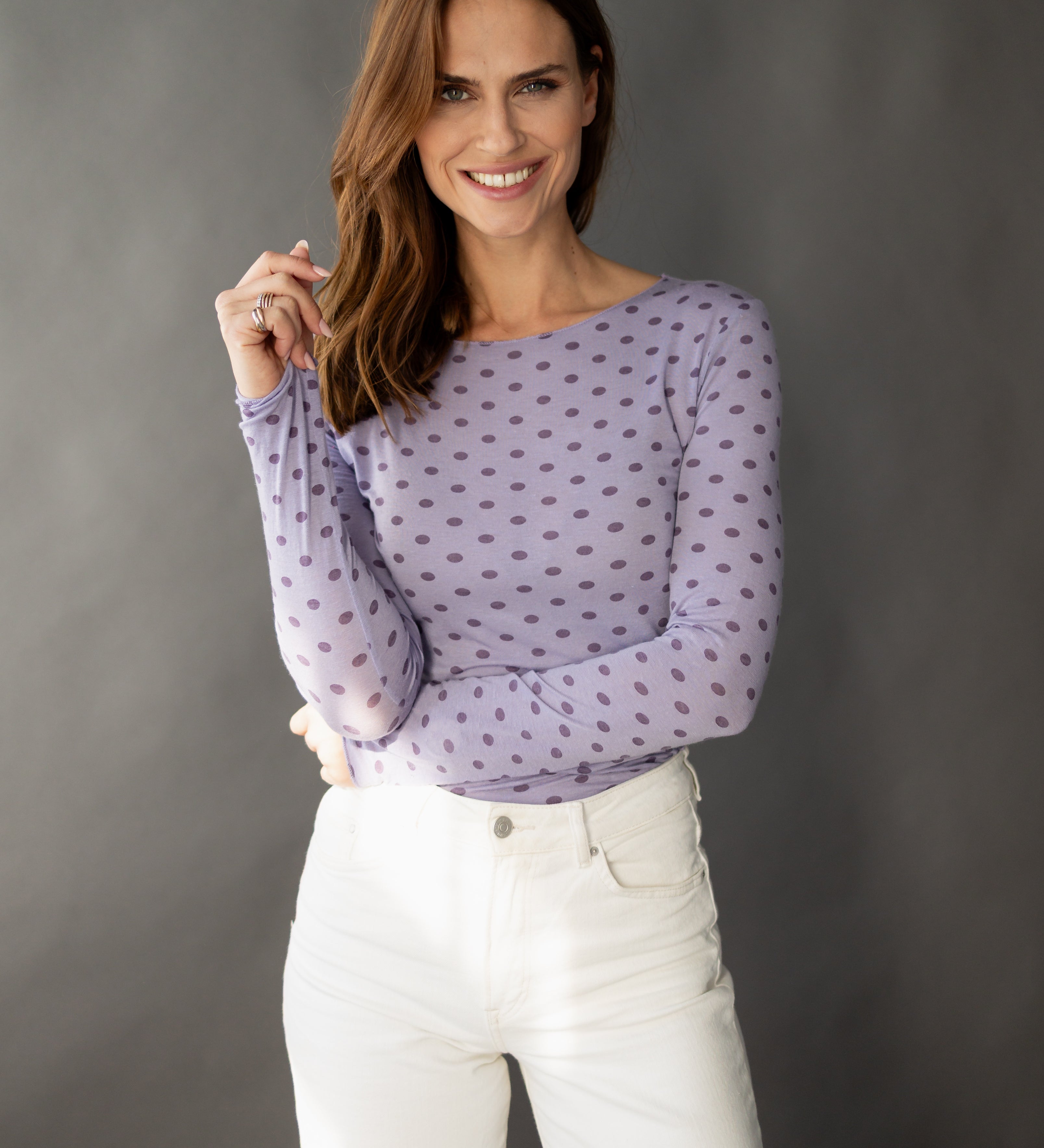 MESH-LONGSLEEVE "DOTS"
