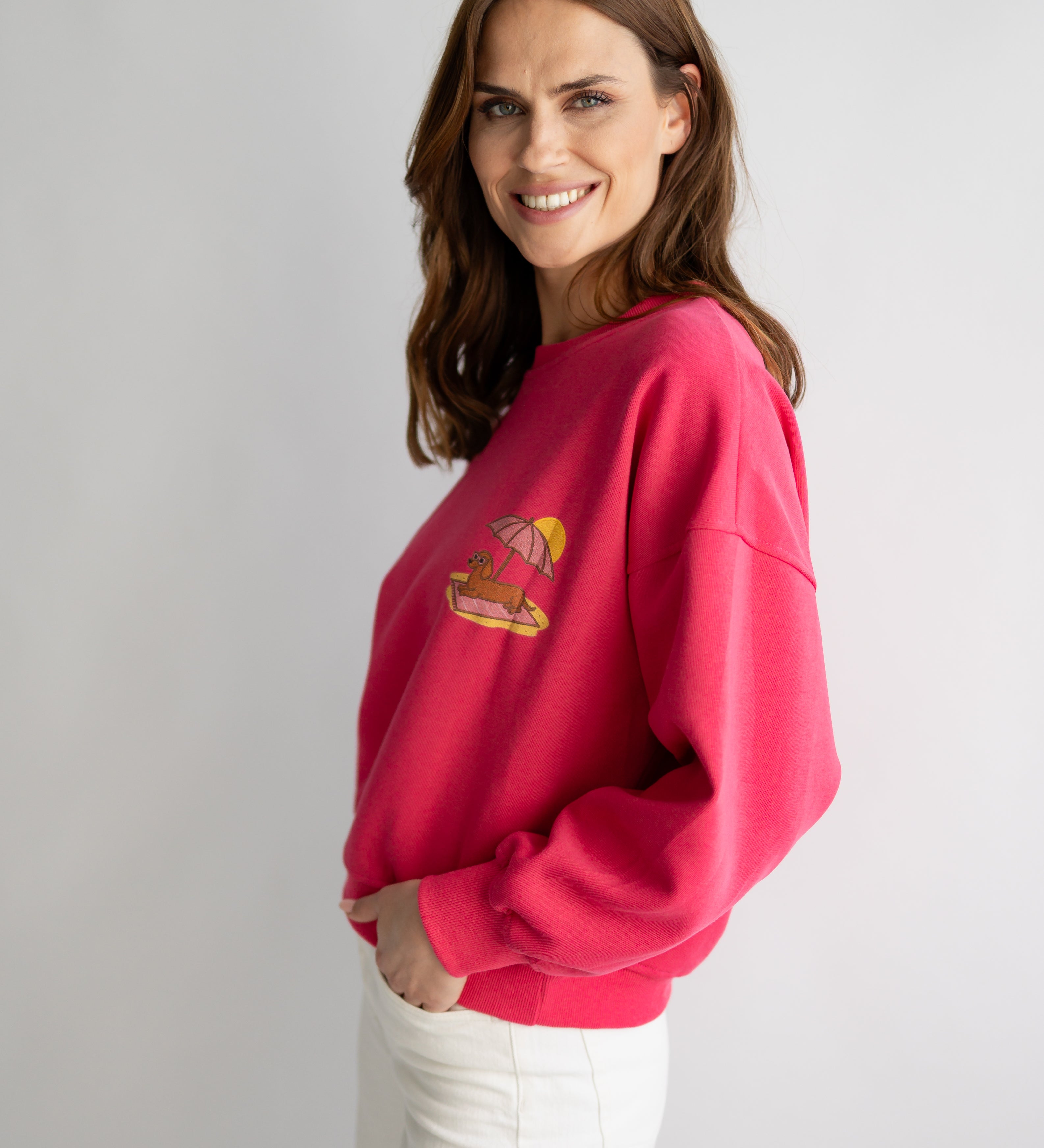 STATEMENT SWEATSHIRT „RIVIERA DACKEL"