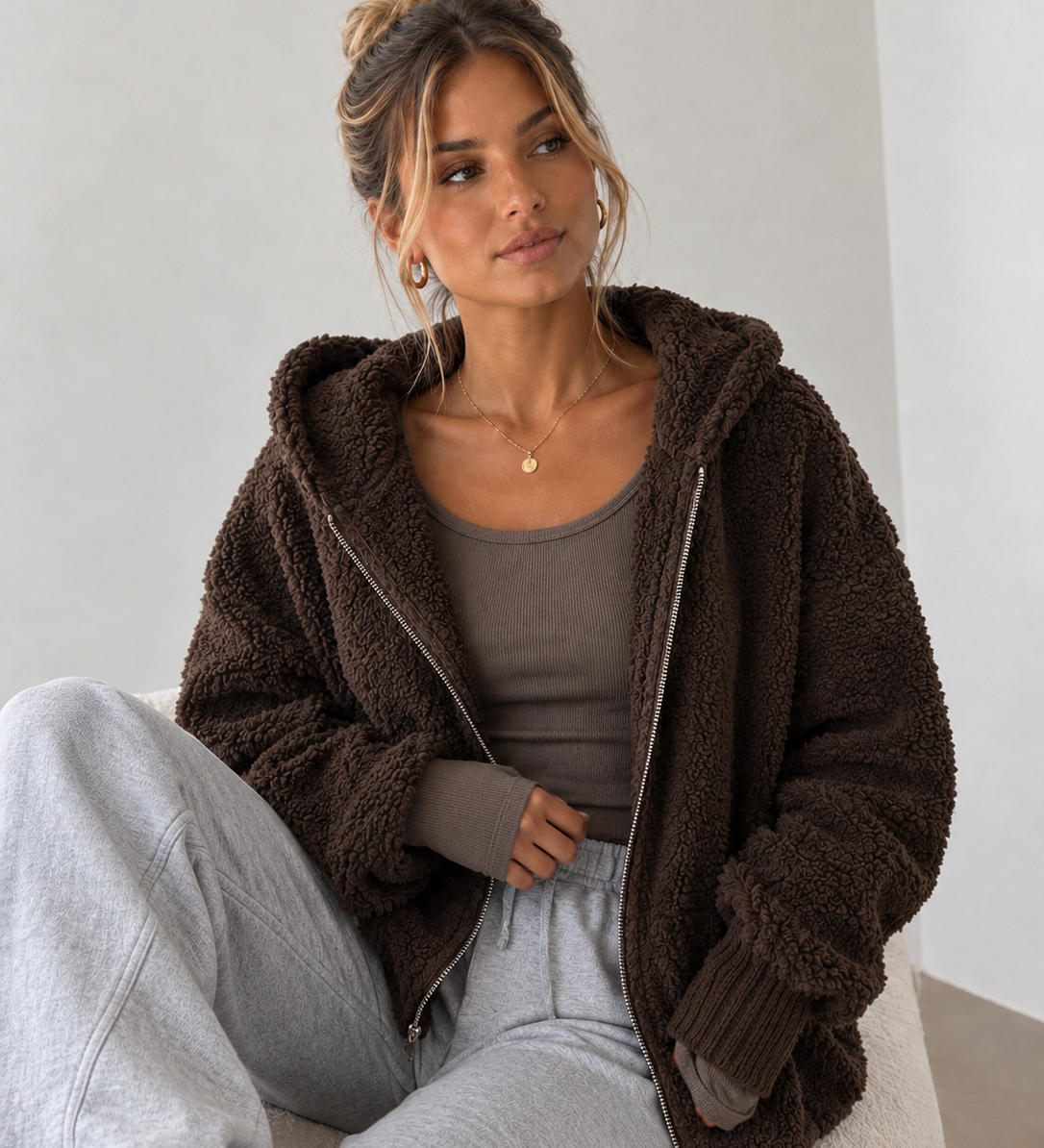 TEDDY ZIPPER „COZY CLOUD“