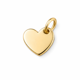 KUGELKETTE MIT HERZCHENANHÄNGER AUS STERLINGSILBER & 18KT VERGOLDUNG