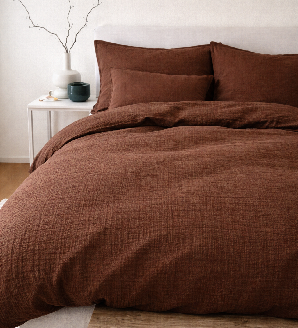 BETTWÄSCHE AUS MUSSELIN "SONDERFARBEN-EDITION"