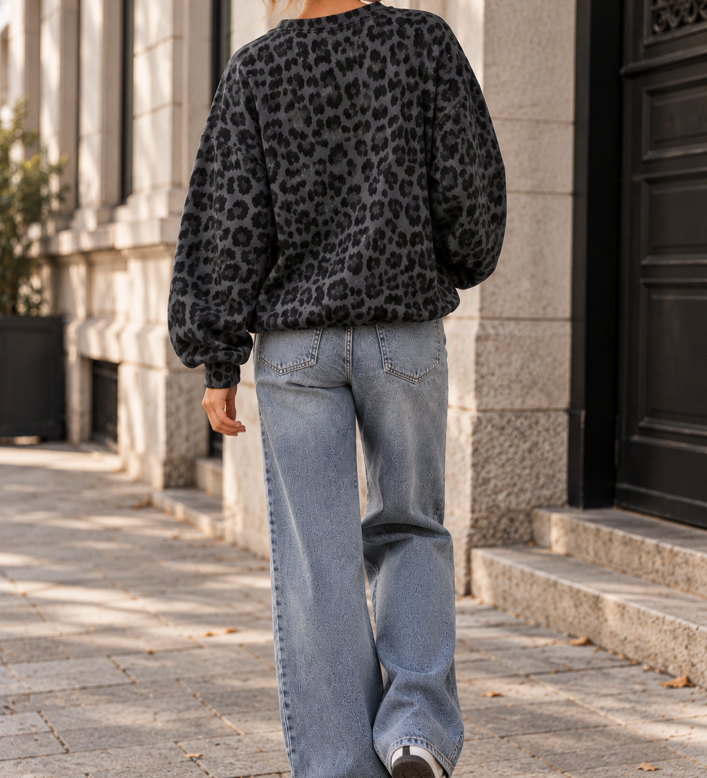 BUTTERSTOFF SWEATER LEO ANTHRAZIT  | One Size 36–42