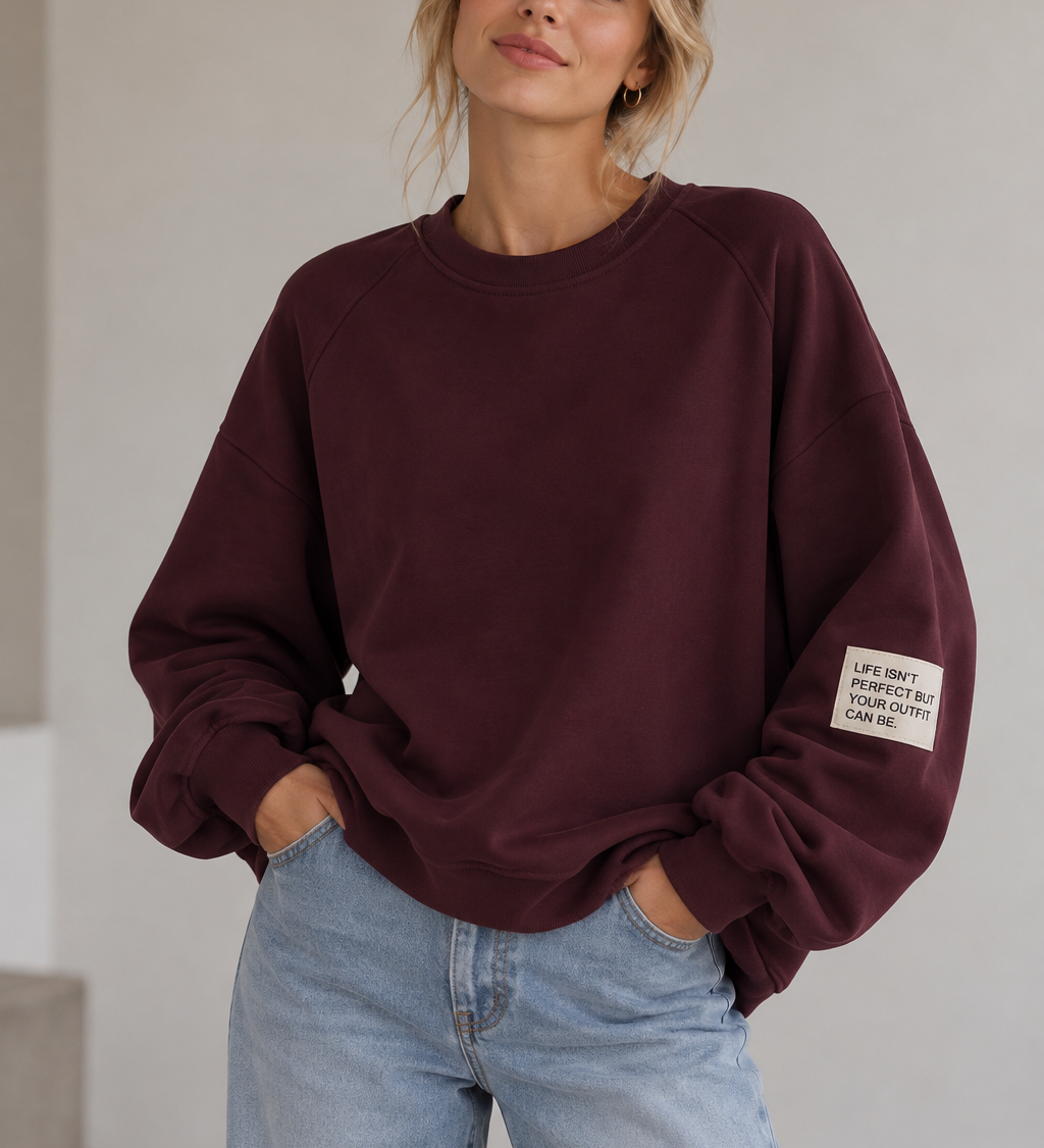 BUTTERSTOFF SWEATER BORDEAUX | One Size 36–40