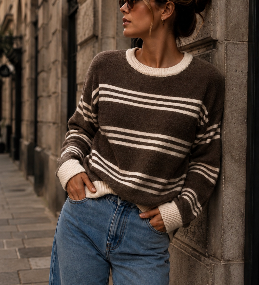 STRICKPULLOVER „MILA STRIPES“