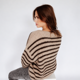 GESTREIFTER CARDIGAN "SMILEY"