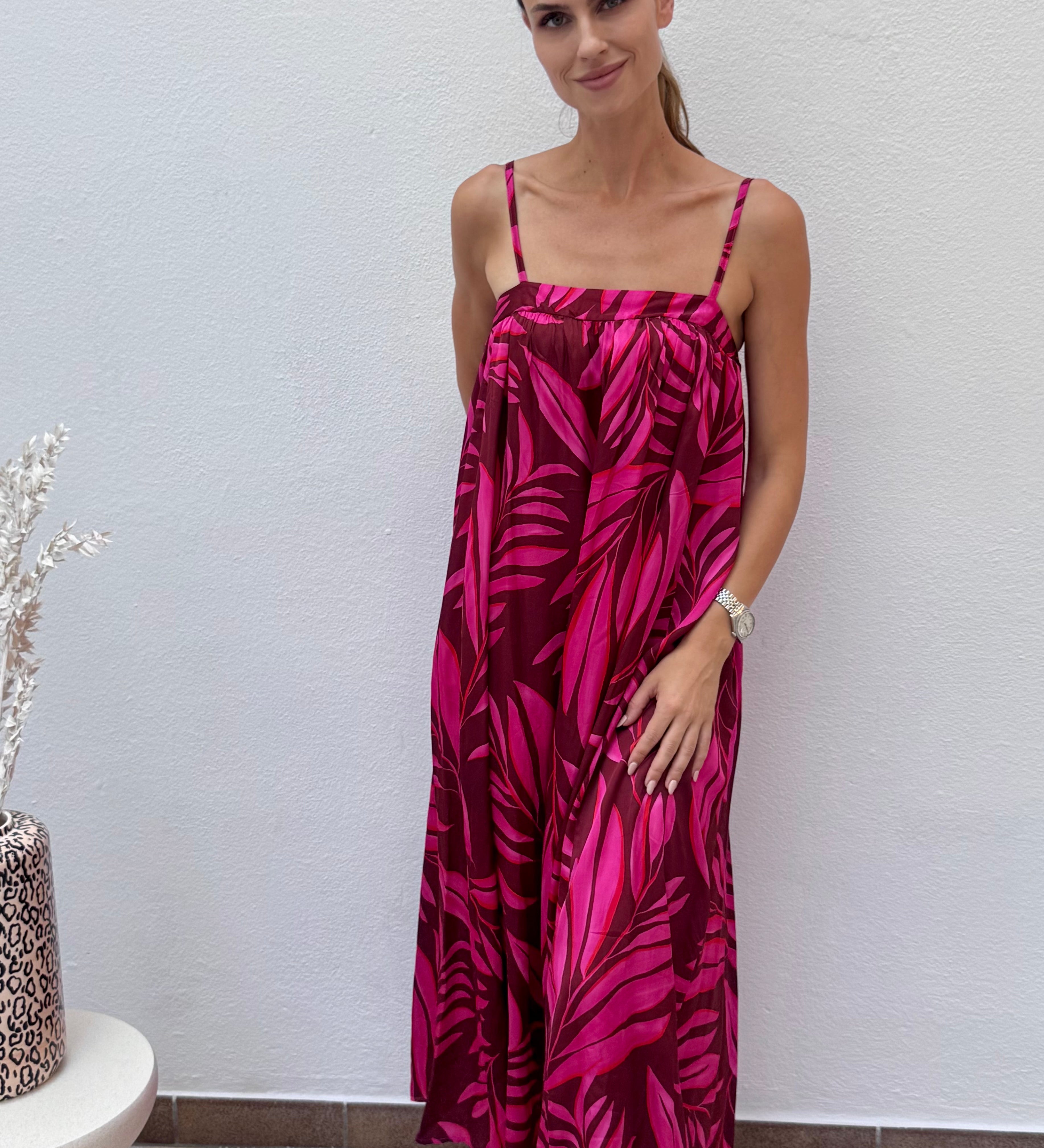 SPAGHETTITRÄGERKLEID "SILKY BREEZE"