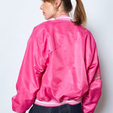 TRENDIGE BOMBERJACKE IN FUCHSIA