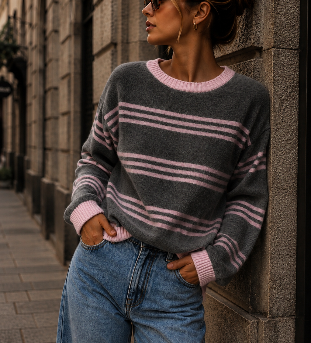 STRICKPULLOVER „MILA STRIPES“