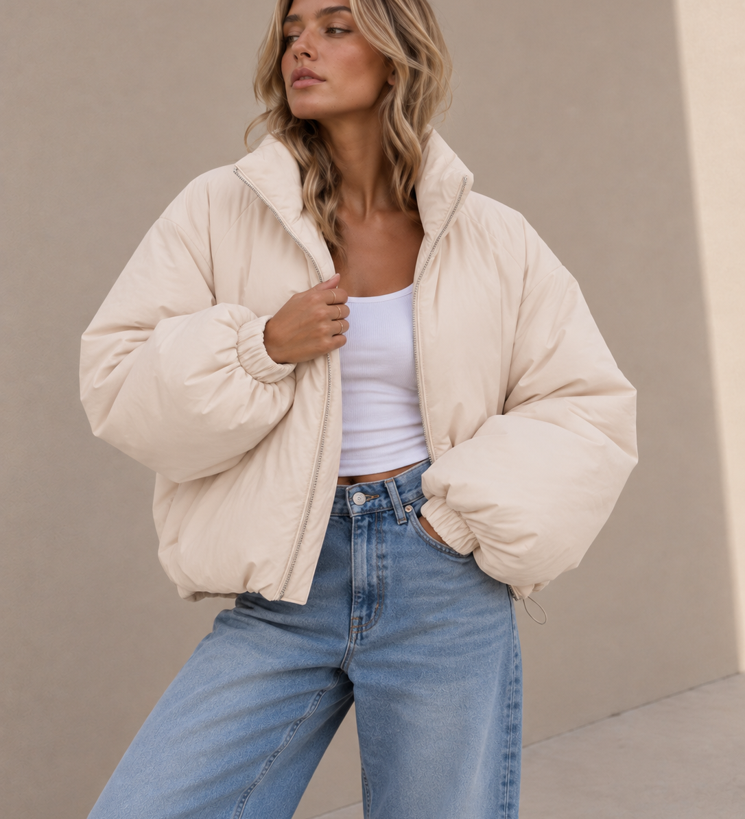 Pufferjacke One Size 36–44 | von Herzen