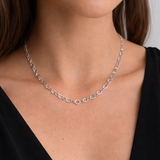 FILIGRANE GOLDKETTE MIT HERZCHEN AUS STERLINGSILBER & 18KT VERGOLDUNG