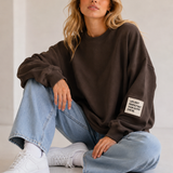 BUTTERSTOFF SWEATER IN CHOCLATE