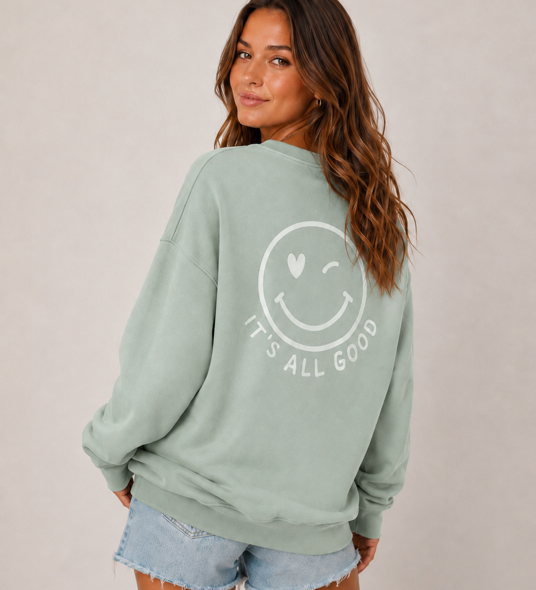 SWEATER „IT‘S ALL GOOD OVERSIZE SWEATER“