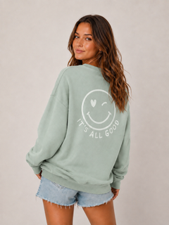 SWEATER „IT‘S ALL GOOD OVERSIZE SWEATER“