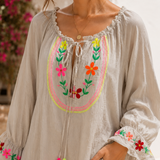 KURZE TUNIKABLUSE „WILDFLOWER“