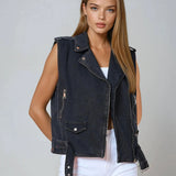 ÄRMELLOSE JEANSJACKE „BRIANA“