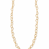 FILIGRANE GOLDKETTE MIT HERZCHEN AUS STERLINGSILBER & 18KT VERGOLDUNG