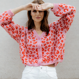 STRICKJACKE "COLOURFUL LEO"