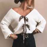 LEO-SCHLEIFEN CARDIGAN