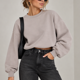 Crop Butterstoff Sweater | One Size 36–40