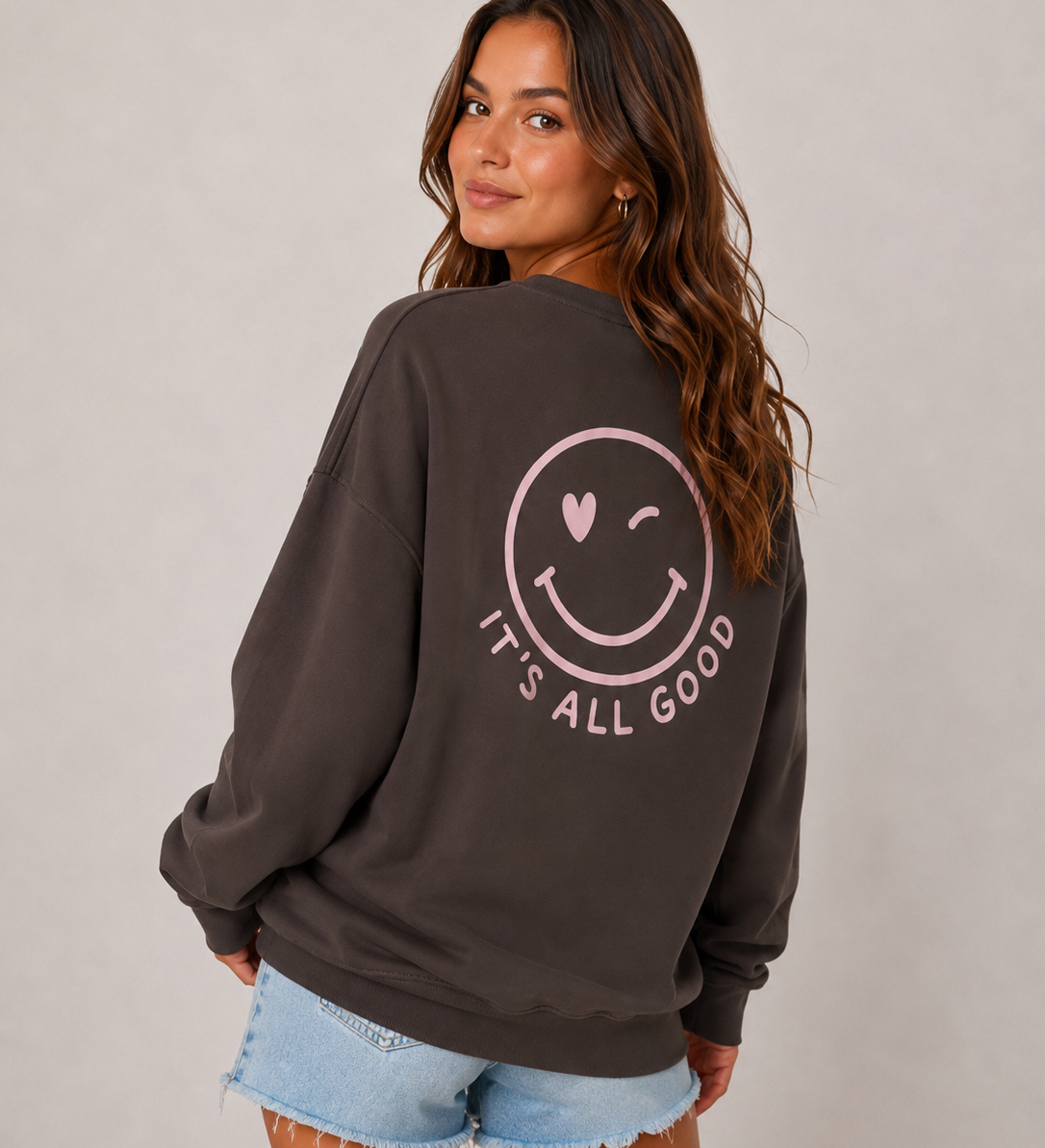 SWEATER „IT‘S ALL GOOD OVERSIZE SWEATER“