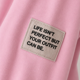 EINFARBIGER BUTTERSTOFF SWEATER "KEEP IT SIMPLE"