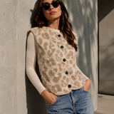 LEO TEDDYWESTE IN CREME/BEIGE