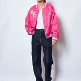 TRENDIGE BOMBERJACKE IN FUCHSIA