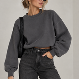 Crop Butterstoff Sweater | One Size 36–40