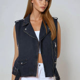 ÄRMELLOSE JEANSJACKE „BRIANA“
