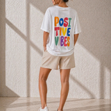 OVERSIZE T-SHIRT „POSITIVE VIBES"