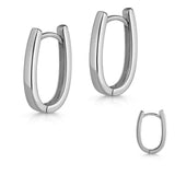 OVALE CREOLEN IN SILBER UND 18Kt VERGOLDUNG