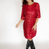 PAILLETTENKLEID "CHILLIRED“