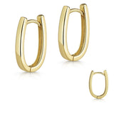 OVALE CREOLEN IN SILBER UND 18Kt VERGOLDUNG