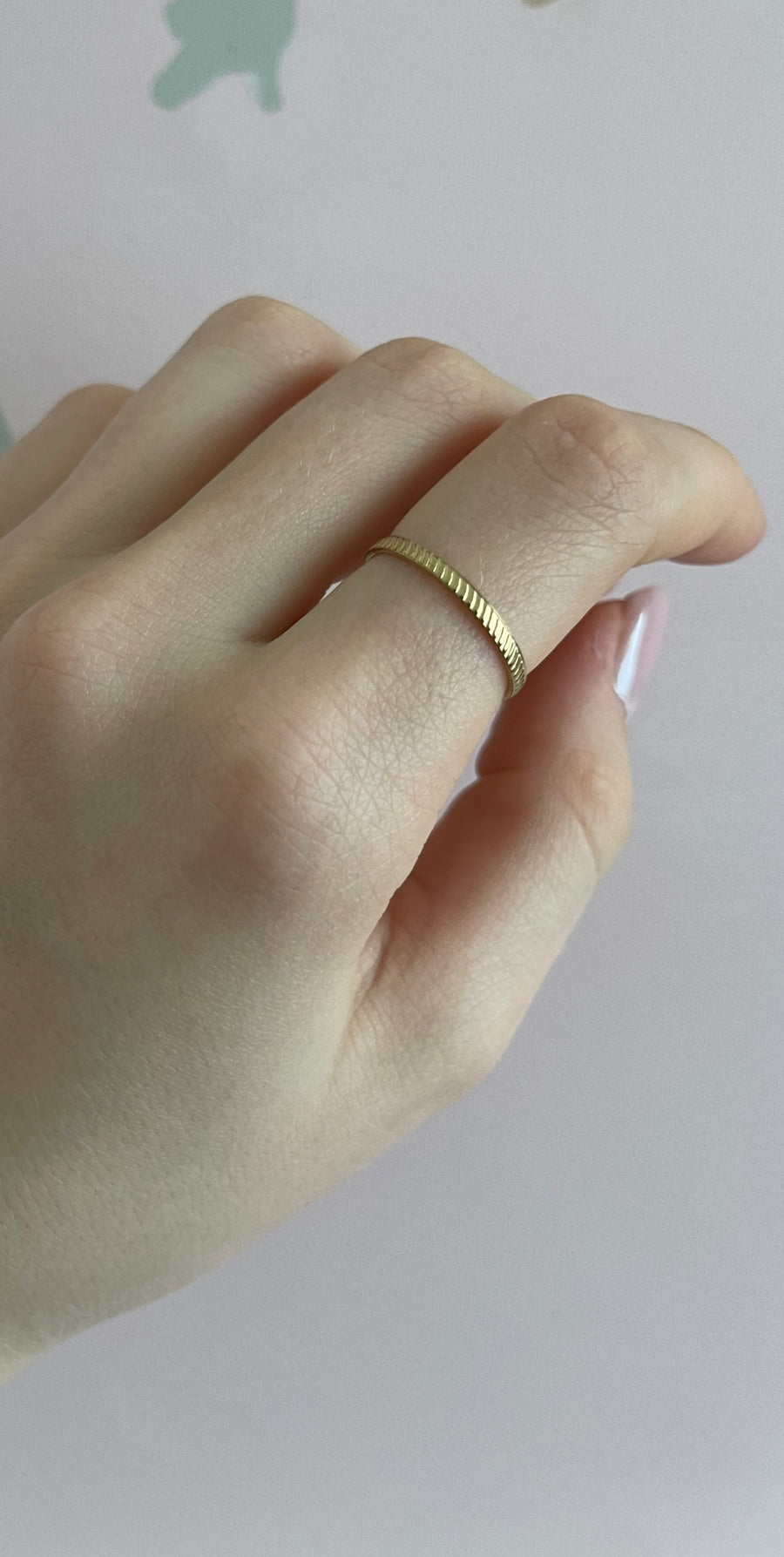 RING „SIMPLE RIPPED“